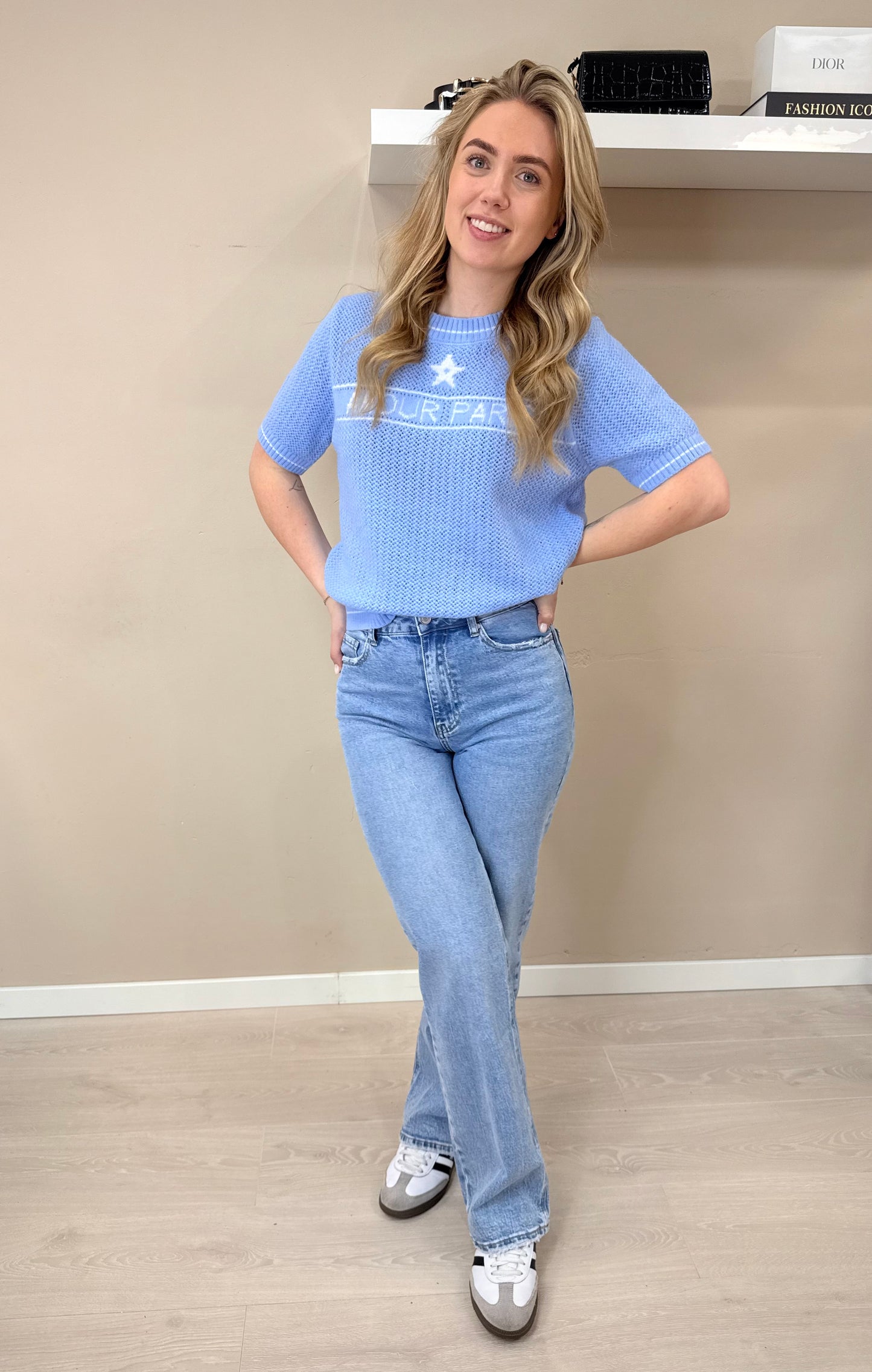 PARIS TOP - LIGHT BLUE