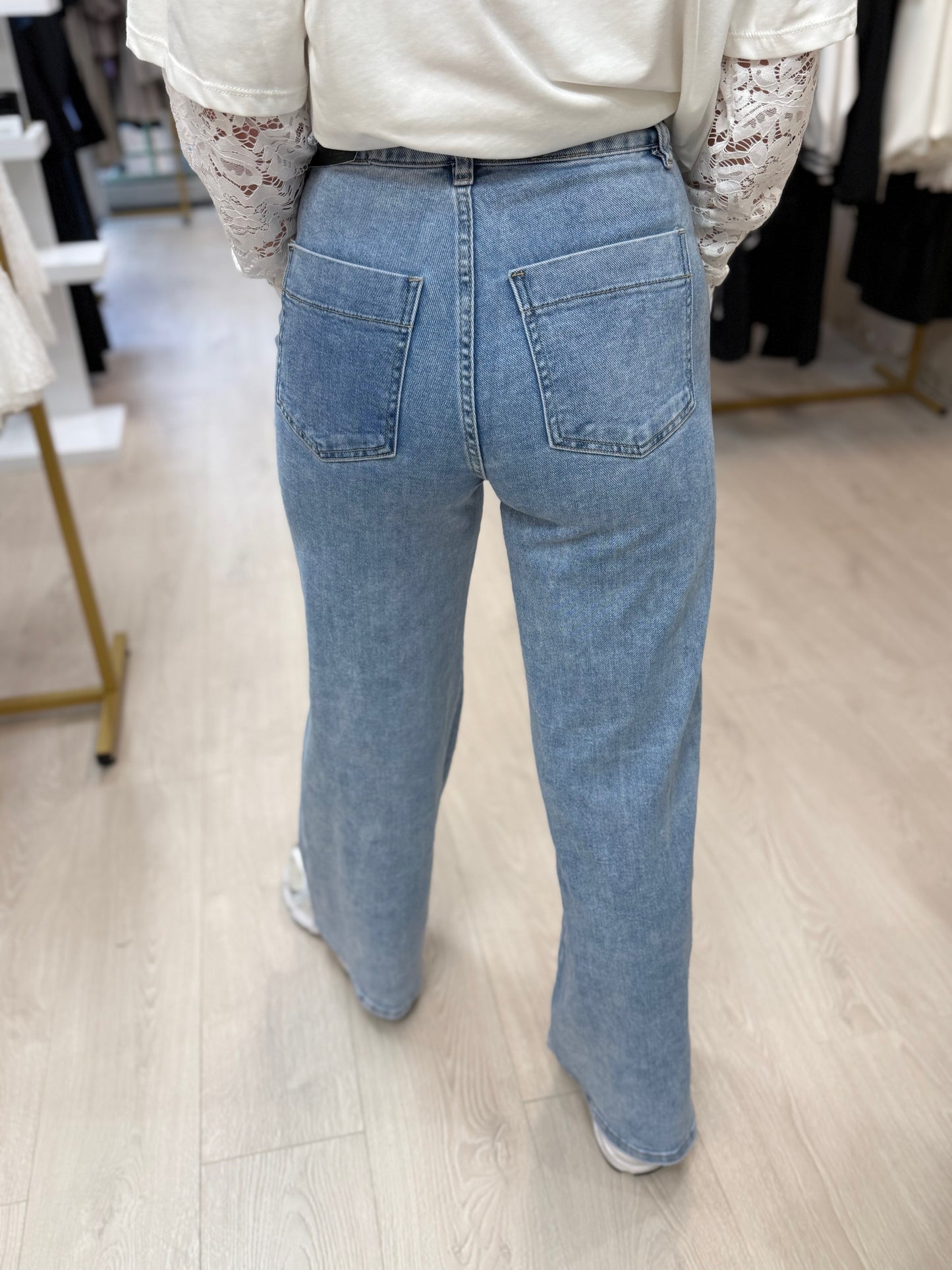 SIDE POCKET JEANS - BLUE