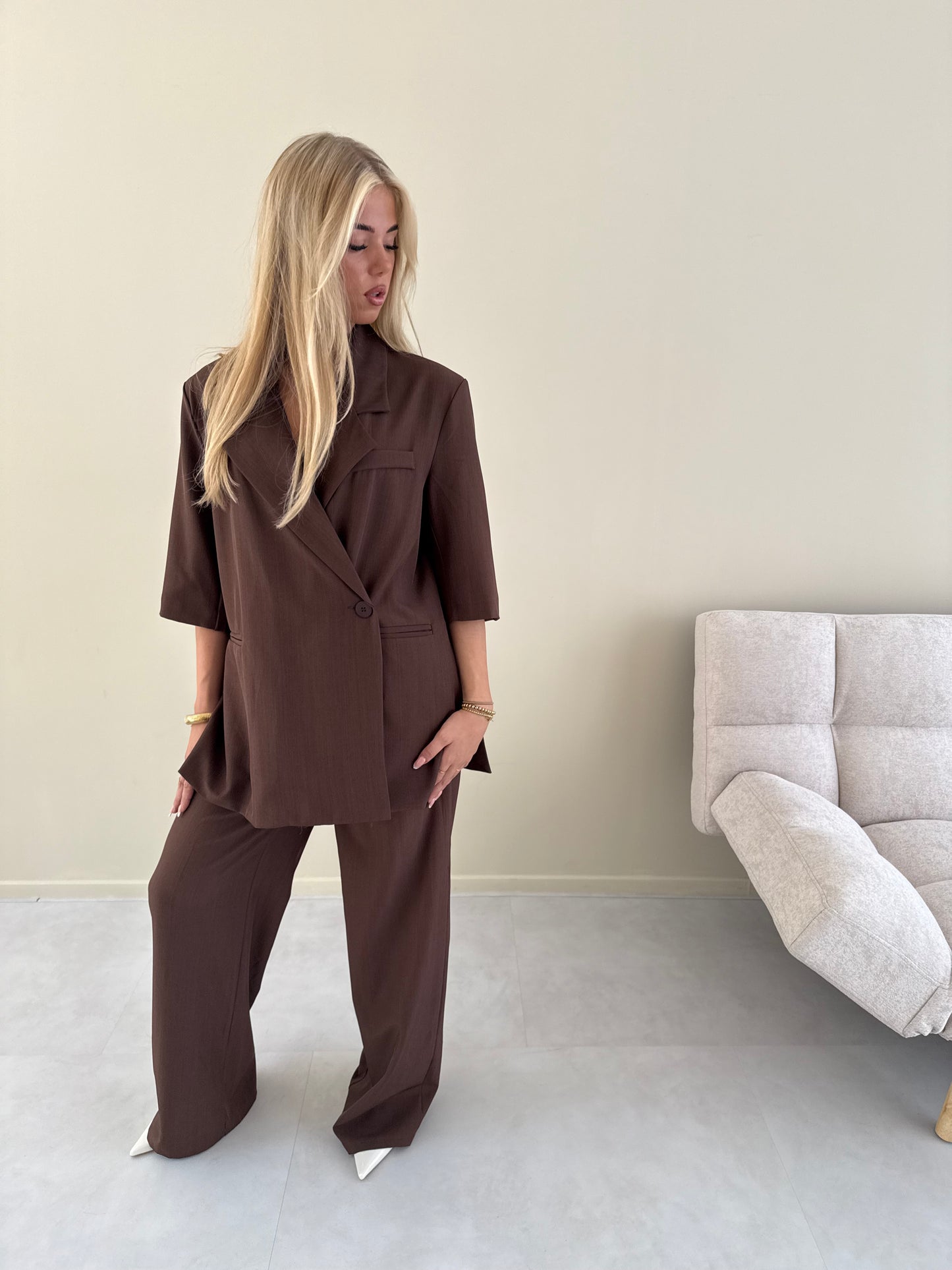 Oversized blazer Brown