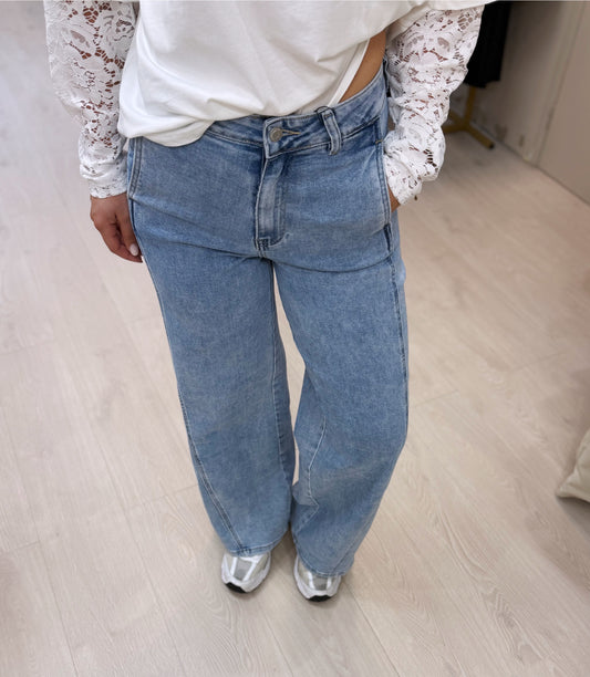 SIDE POCKET JEANS - BLUE