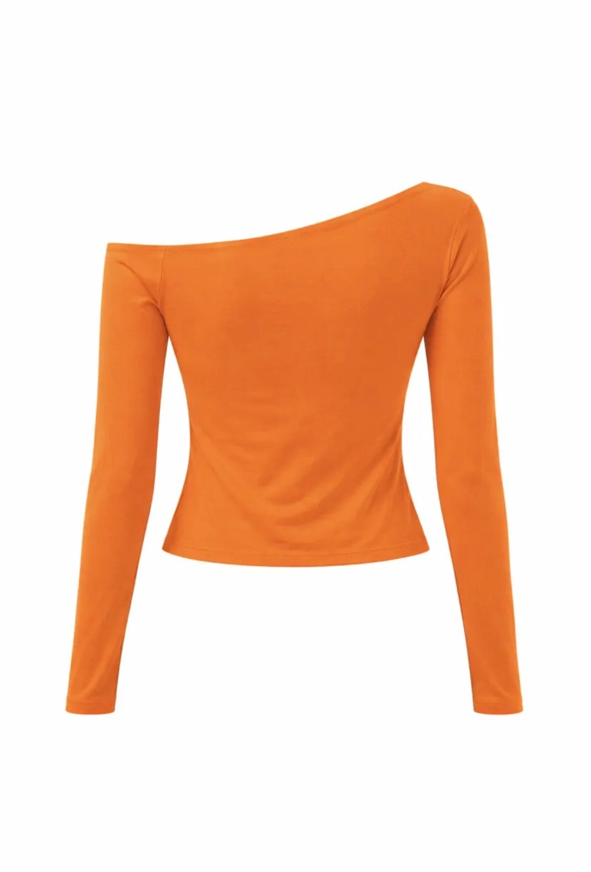 Off shoulder top orange