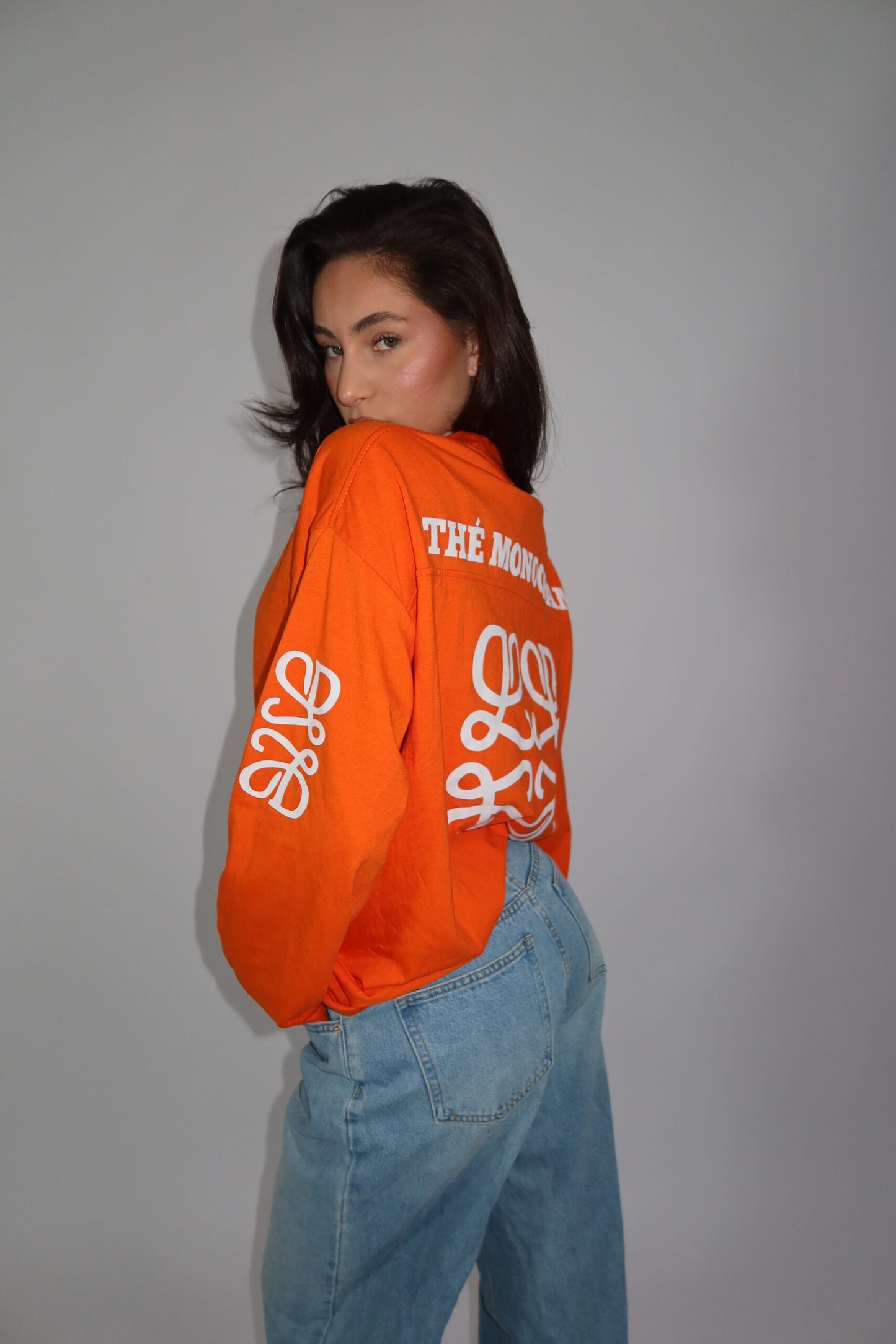 Thé monogram longsleeve orange