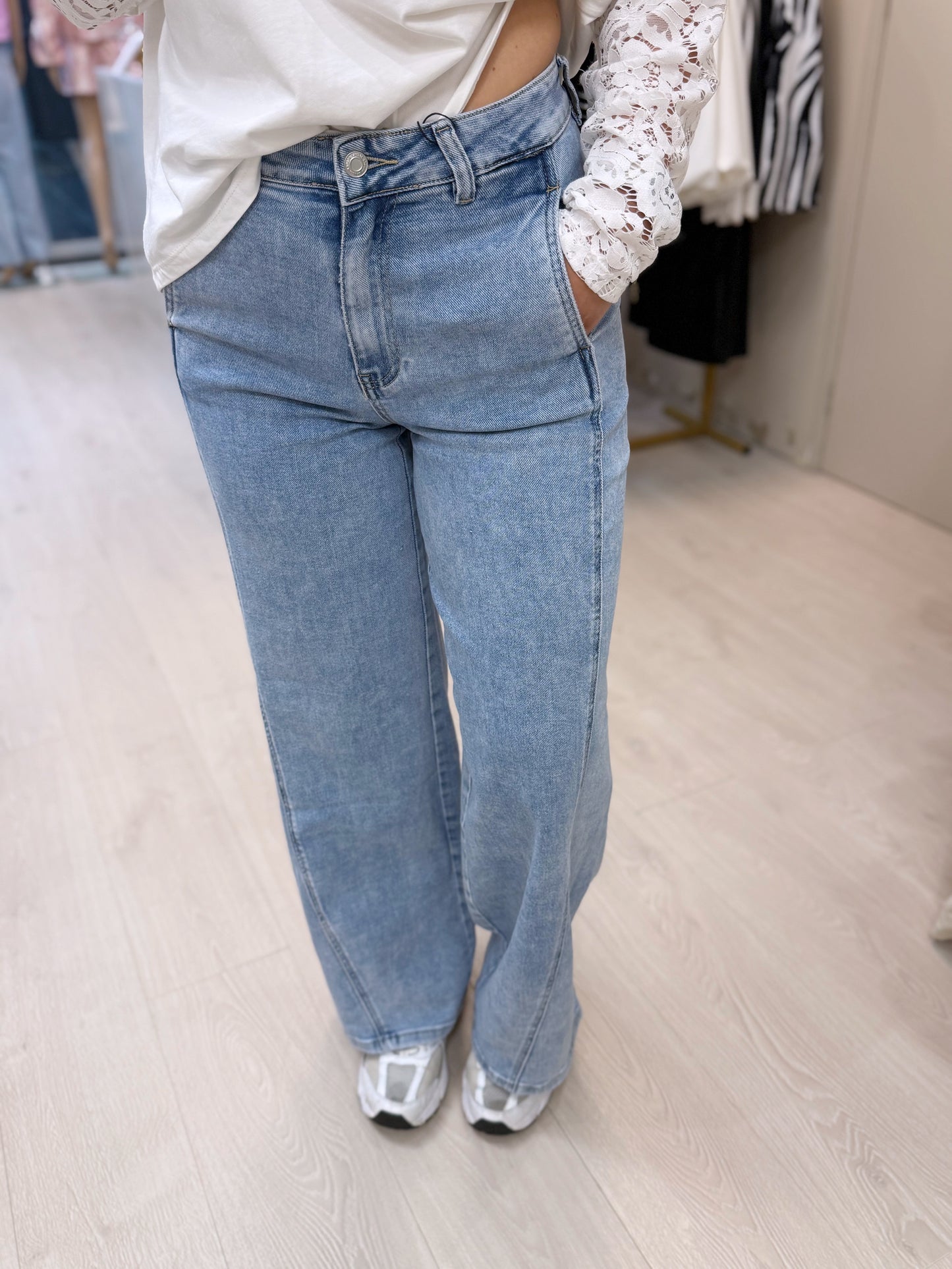 SIDE POCKET JEANS - BLUE