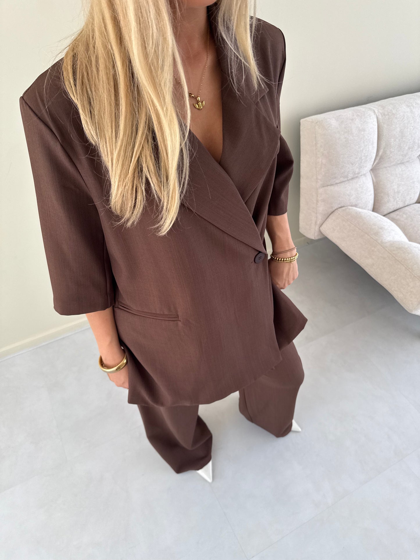 Oversized blazer Brown
