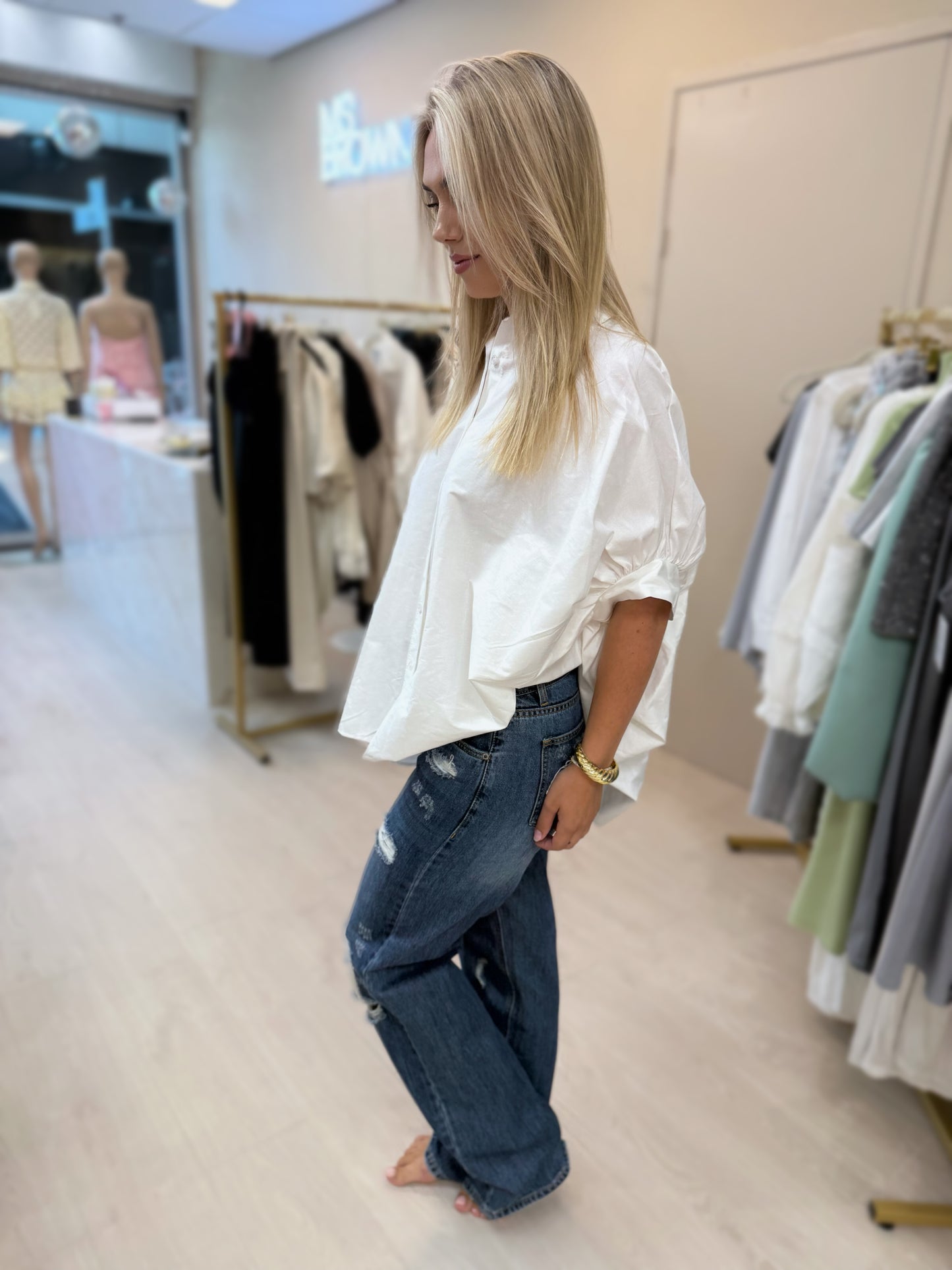Oversized blouse - white