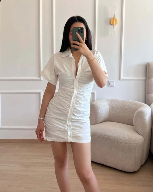 Basic dress - white