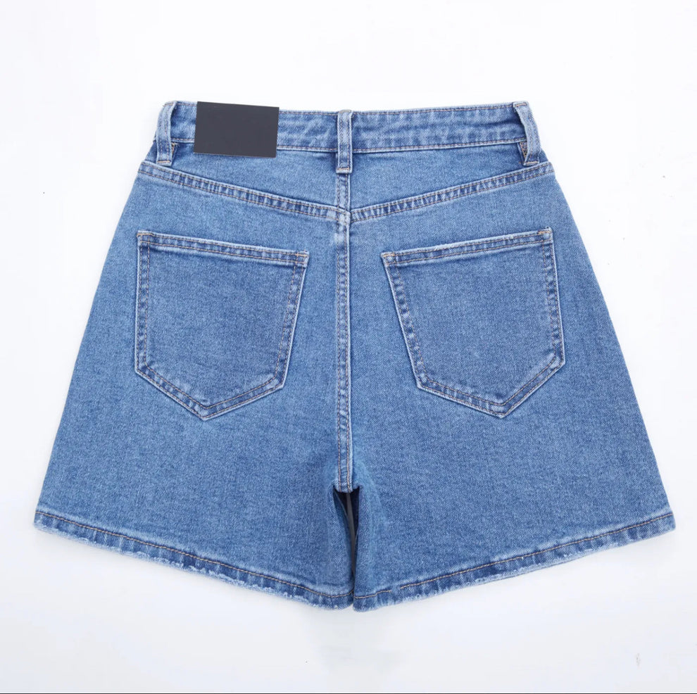 Denim short - blue
