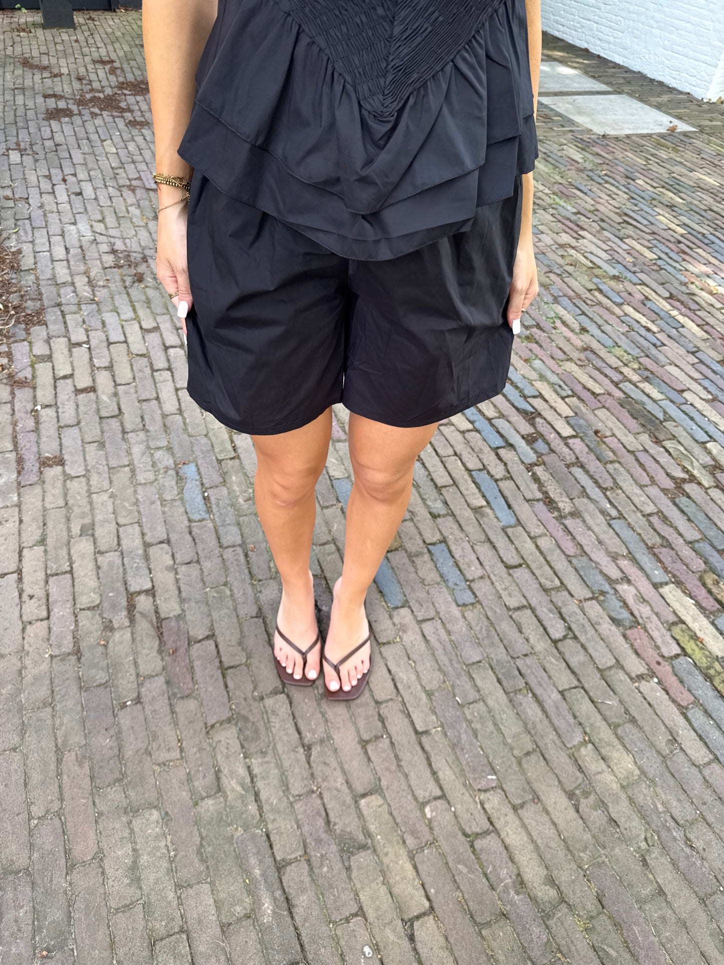 Cotton short black