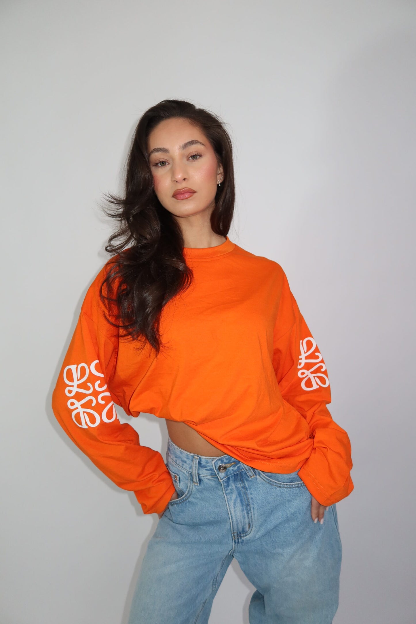 Thé monogram longsleeve orange