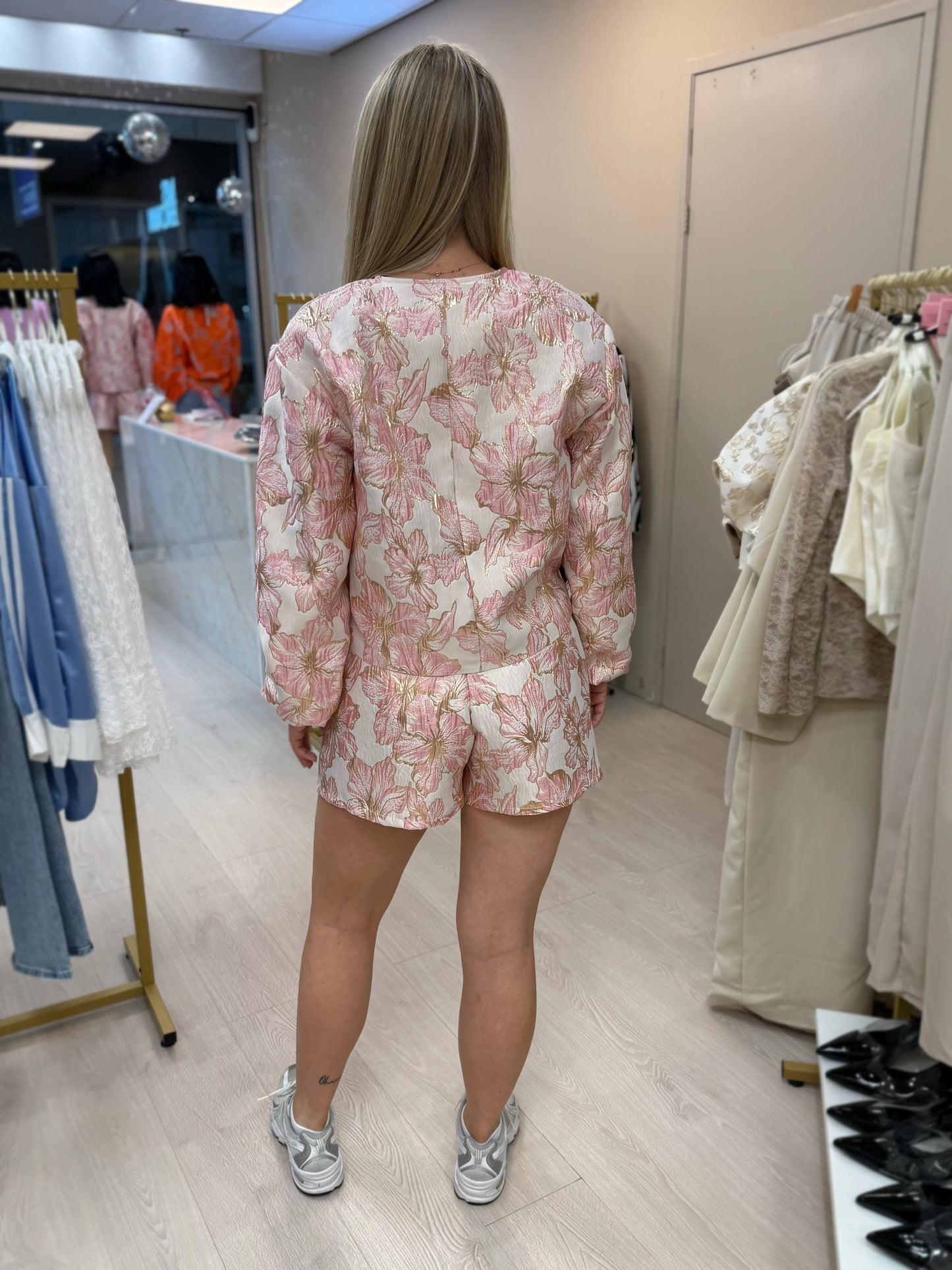 FLOWER SKORT - PINK