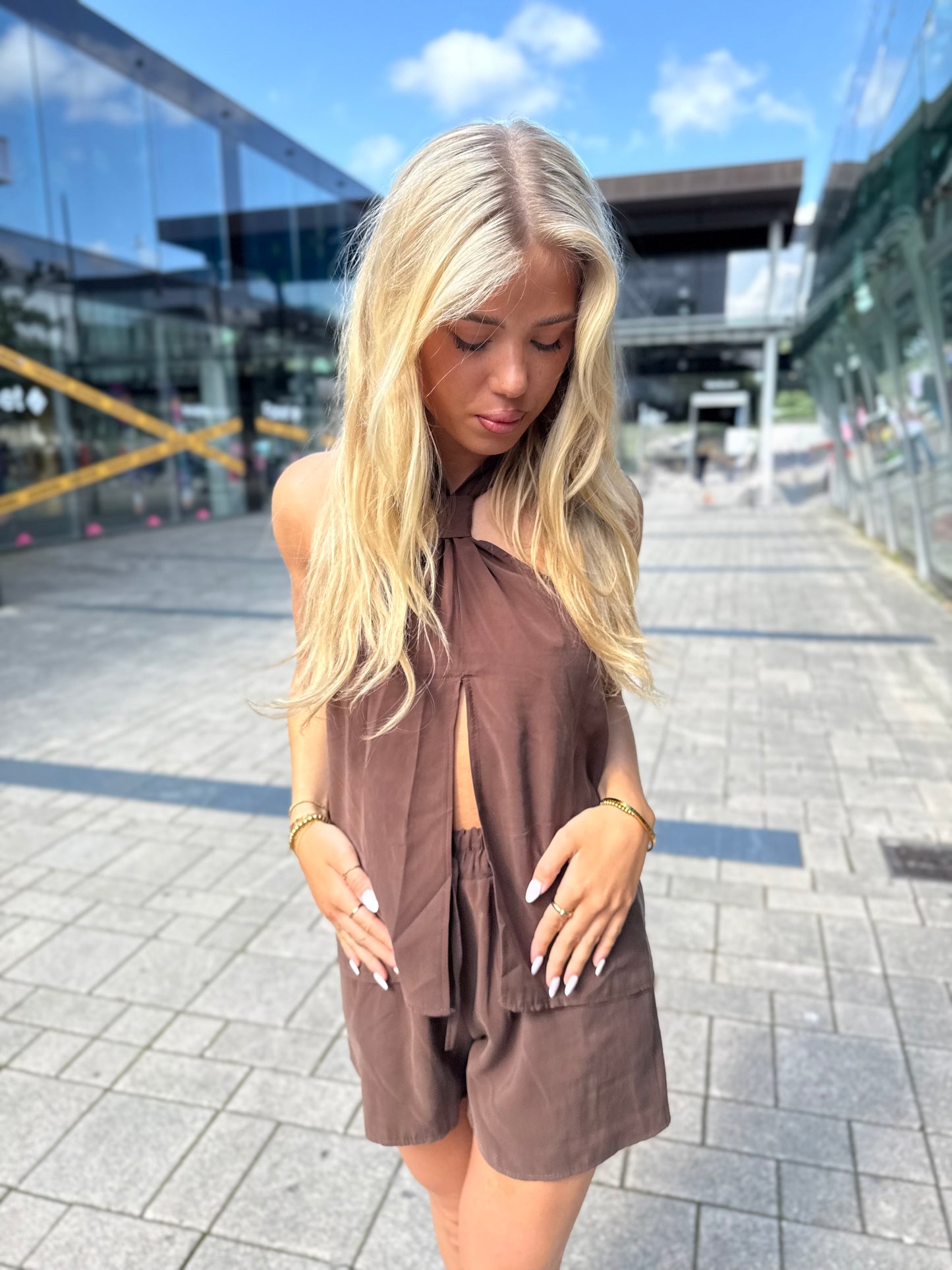 Co-ord set Brown