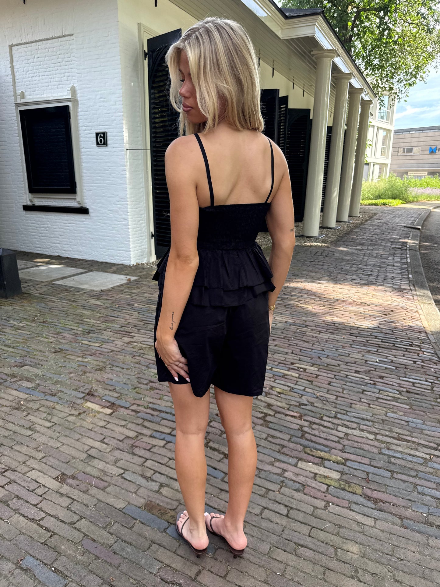 Cotton short black