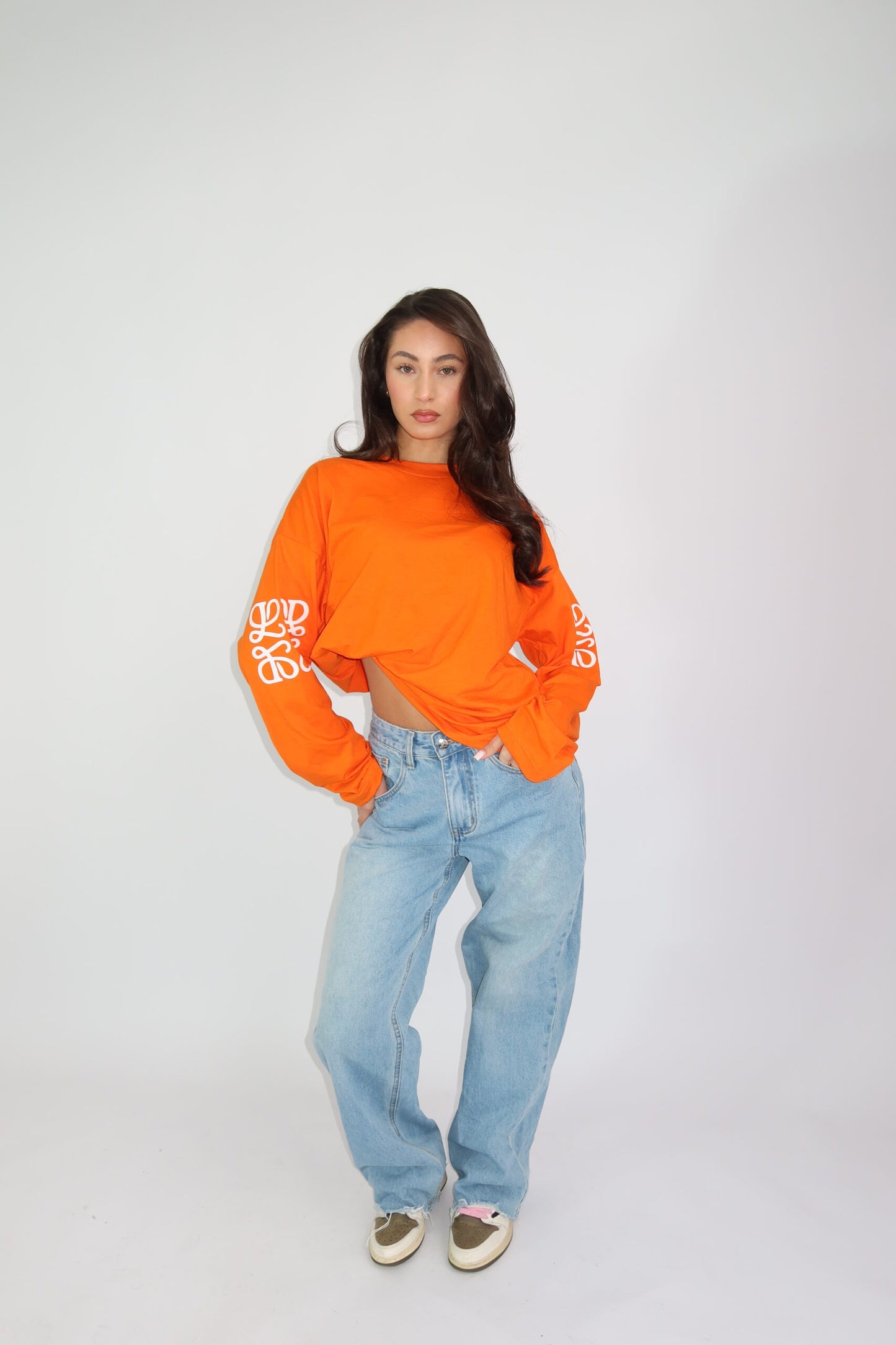 Thé monogram longsleeve orange