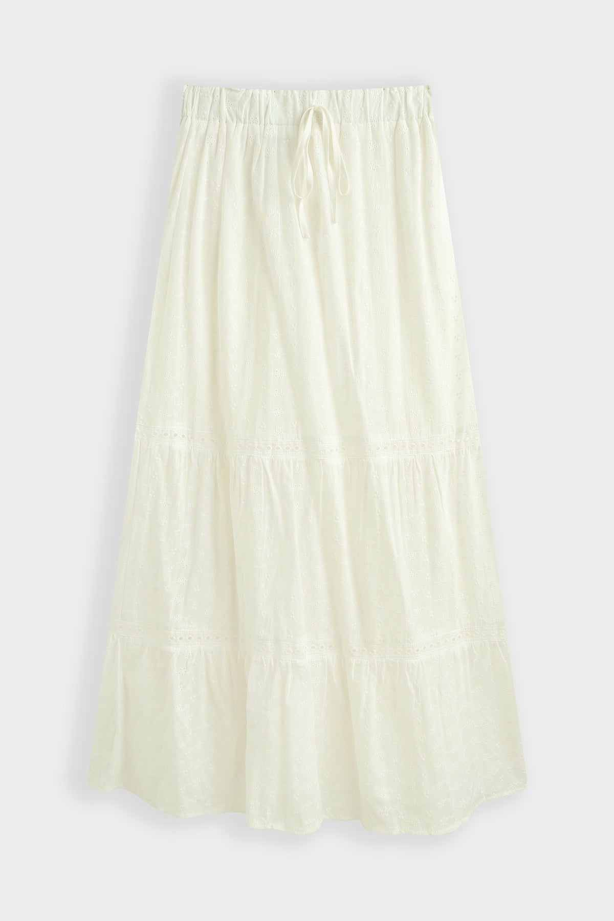 Embroidered skirt white