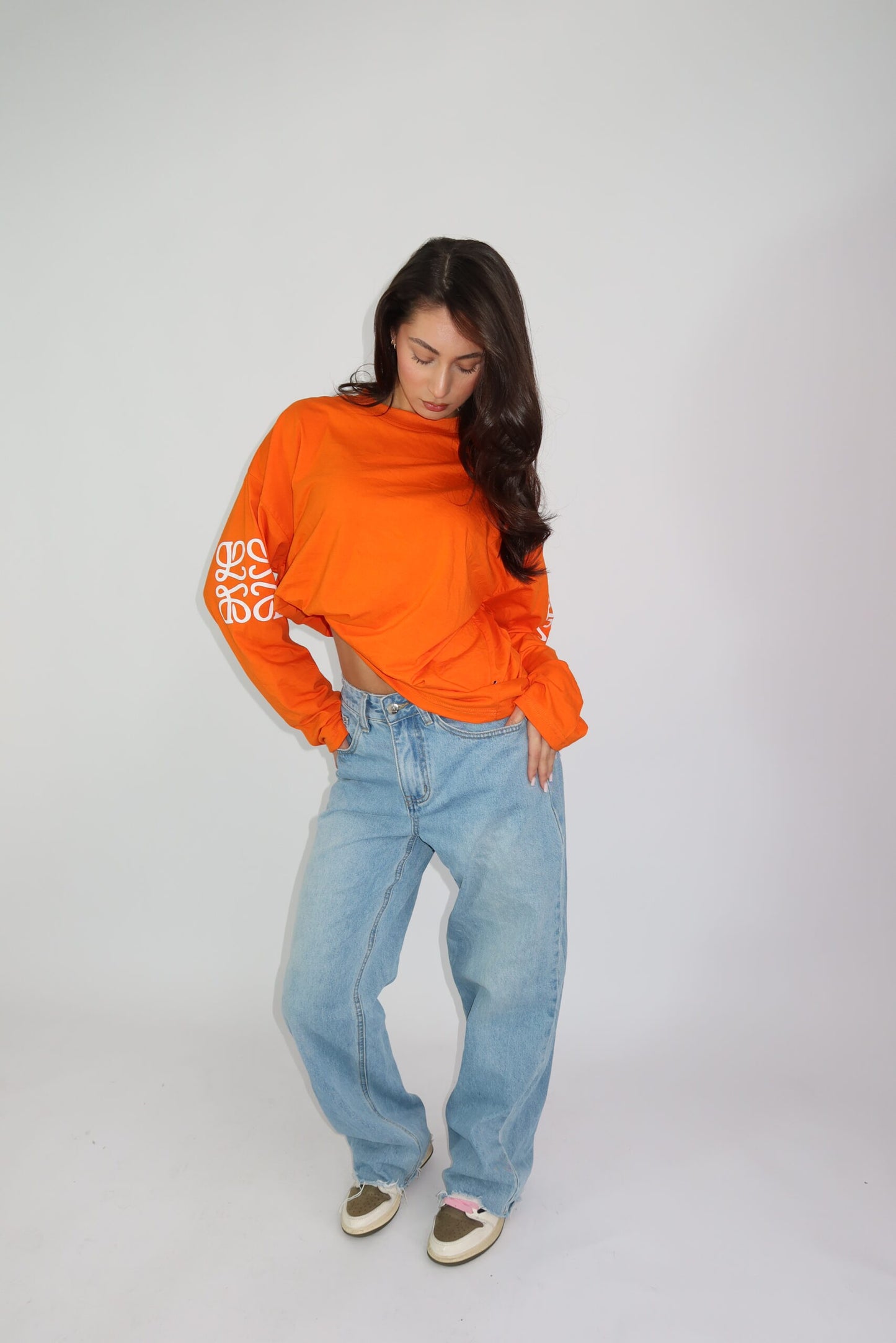 Thé monogram longsleeve orange