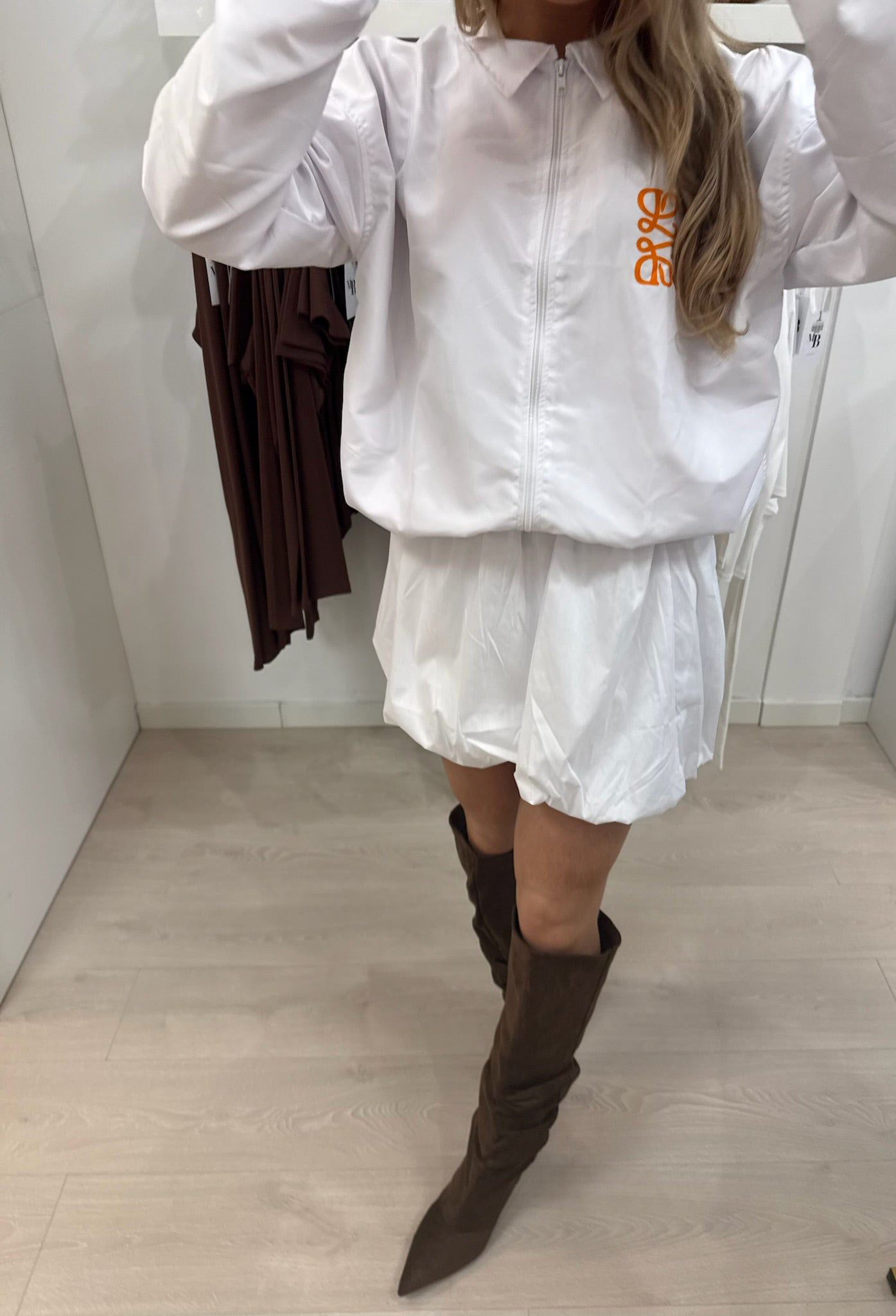 Balloon skirt white