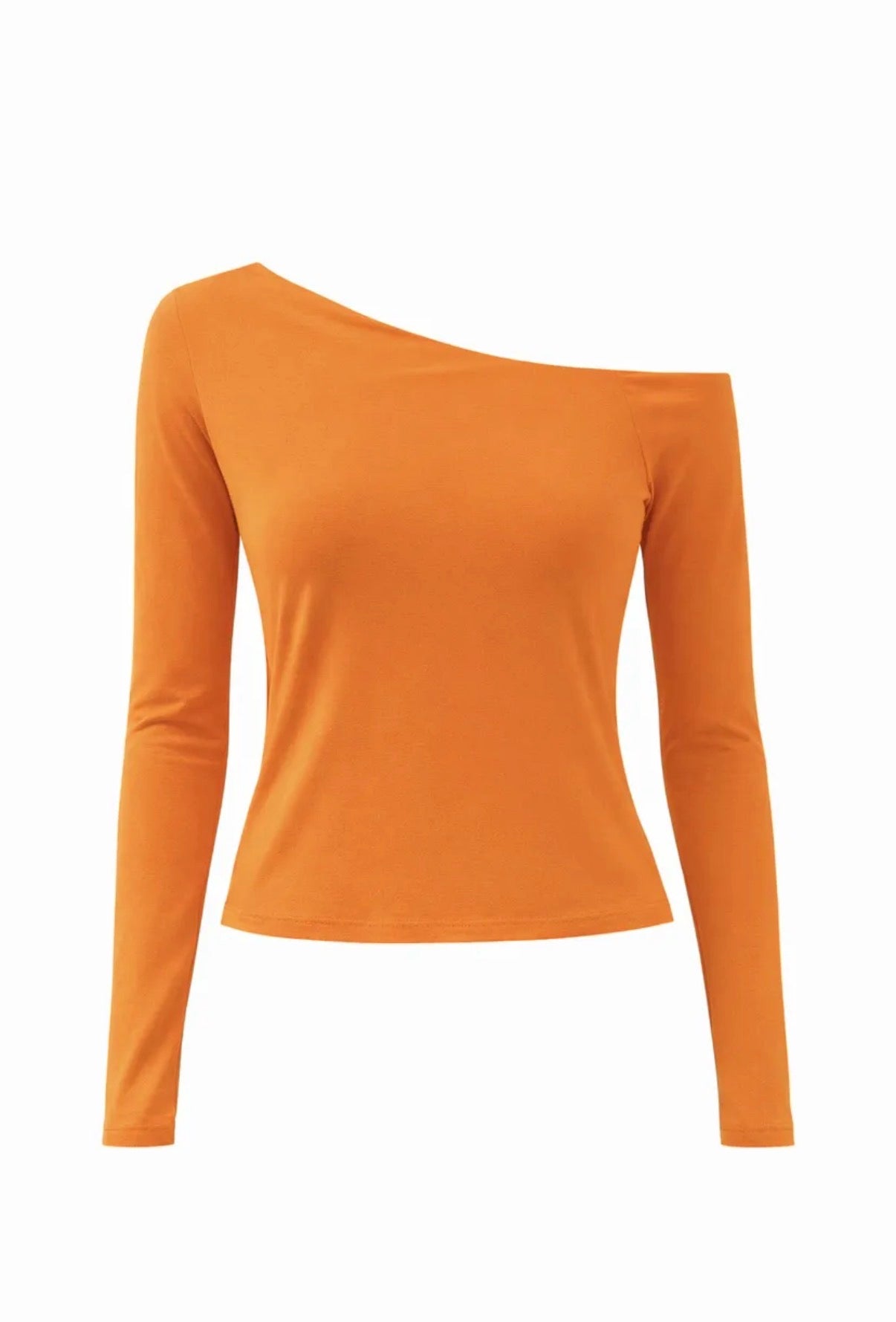 Off shoulder top orange