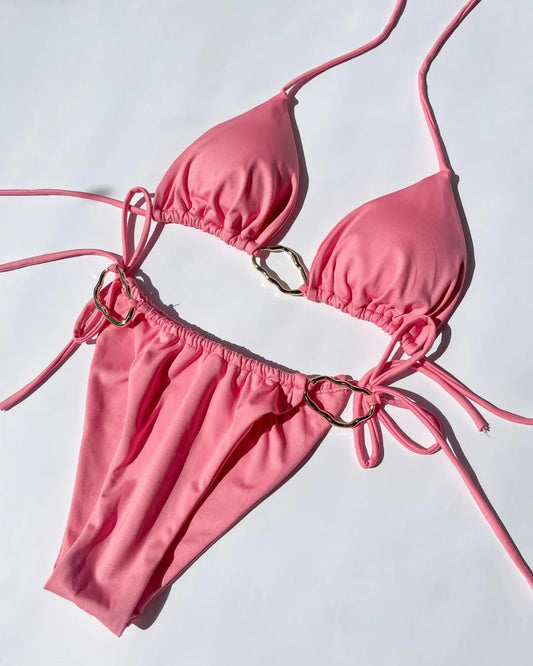 Triangle bikini - pink