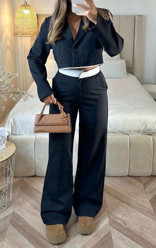 TWO PIECE SET - BLACK