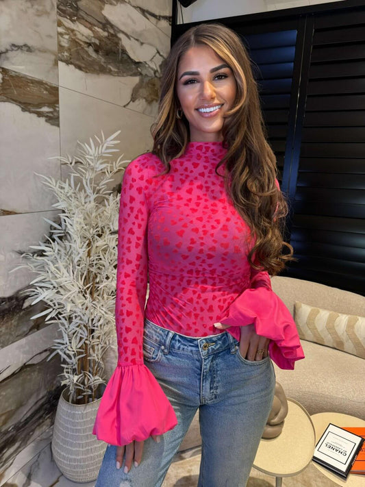 HEART TOP - PINK